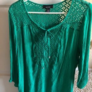 Alyx Green Tie Front Tunic